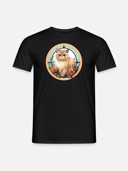 Exotic Shorthair Cat - Men's T-Shirt - black
