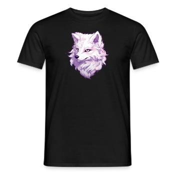Wolf Anime - Men's T-Shirt - black - Front - AI Model Male 178 light (178cm)