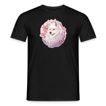 Wolf, Anime - Men's T-Shirt - black - Front - AI Model Male 178 light (178cm)