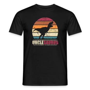 Unclesaurus Rex Dinosaurier T Rex Dino Dinosaurus - Männer T-Shirt - Schwarz - Vorne - AI Model Male 178 light (178cm)