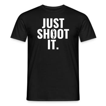 Basketball Just Shoot It Gift Idea Sports - T-shirt homme - noir - Devant - AI Model Male 178 light (178cm)