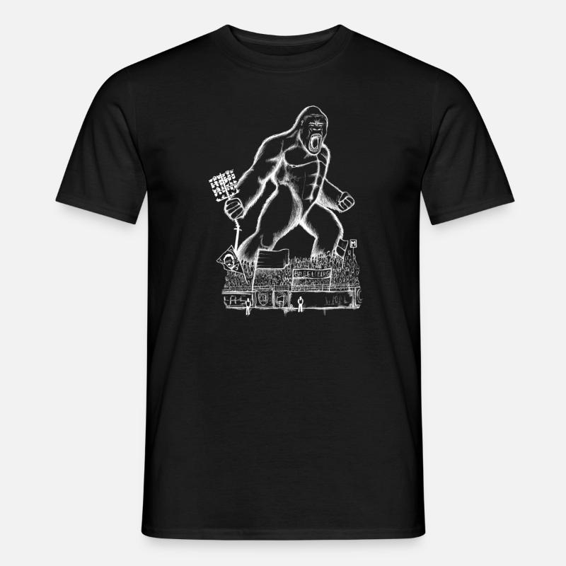 Gorilla s/w - Männer T-Shirt - Schwarz