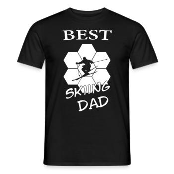 Skifahren Geschenk Ski - Männer T-Shirt - Schwarz - Vorne - AI Model Male 178 light (178cm)