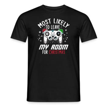 Weihnachten Gamer Gaming Humor Spruch Lustig Xmas - Männer T-Shirt - Schwarz - Vorne - AI Model Male 178 light (178cm)