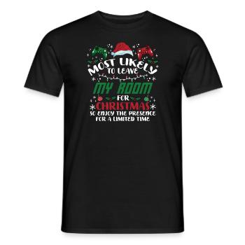 Noël Noël Gamer Gaming Dire Humour Drôle - T-shirt homme - noir - Devant - AI Model Male 178 light (178cm)