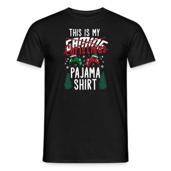 Noël Gamer Gaming Dire Humour Drôle Noël - T-shirt homme - noir - Devant - AI Model Male 178 light (178cm)