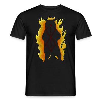 Berserker Bear Silhouette - Men's T-Shirt - black - Front - AI Model Male 178 light (178cm)