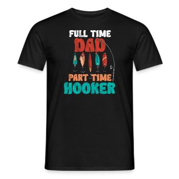 Angler Angeln Papa Vater Geschenkidee Lustig Humor - Männer T-Shirt - Schwarz - Vorne - AI Model Male 178 light (178cm)