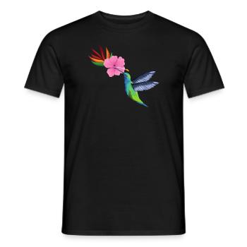 Graine de fleur de colibri - T-shirt homme - noir - Devant - AI Model Male 178 light (178cm)