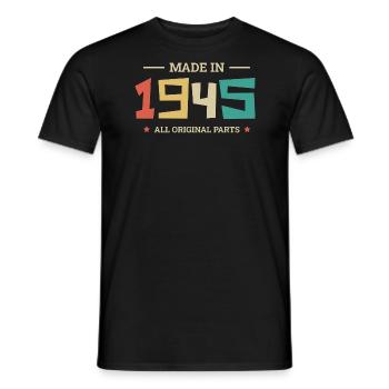 Légendaire Depuis 1945 Original 1945 - T-shirt homme - noir - Devant - AI Model Male 178 light (178cm)