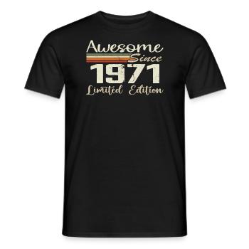 Geburtstag 53 Jahre Jahrgang 1971 Geschenk 1971 - Männer T-Shirt - Schwarz - Vorne - AI Model Male 178 light (178cm)