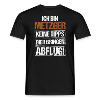 Je suis boucher - apportez de la bière et partez - T-shirt homme - noir - Devant - AI Model Male 178 light (178cm)