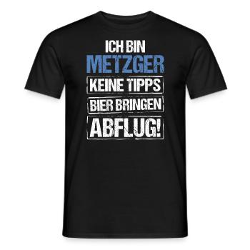 Je suis boucher - apportez de la bière et partez - T-shirt homme - noir - Devant - AI Model Male 178 light (178cm)