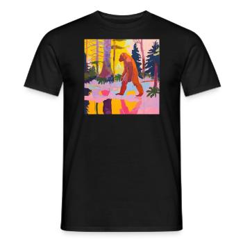 BigFoot big foot sasquatch - Männer T-Shirt - Schwarz - Vorne - AI Model Male 178 light (178cm)
