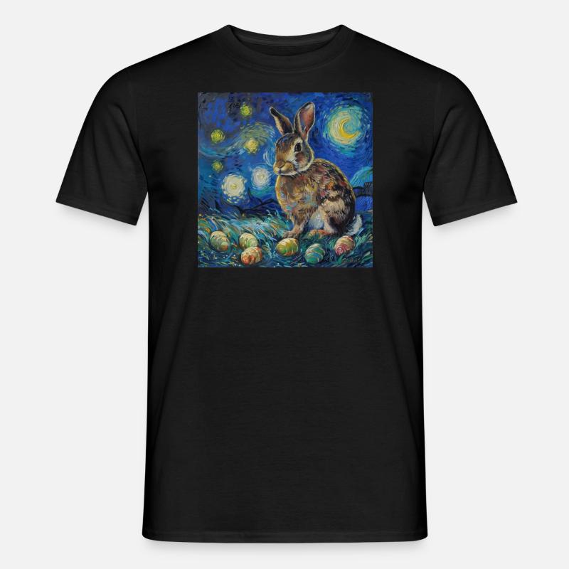 Osterhase, Ostern, Hase - Männer T-Shirt - Schwarz