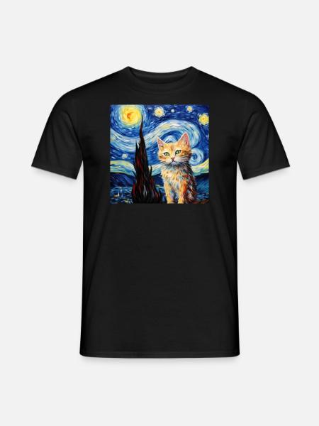 Cat, cat motif - Men's T-Shirt - black