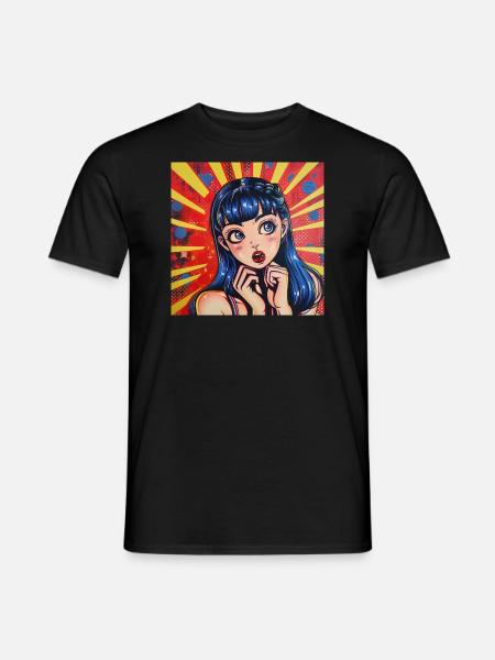 Anime, Waifu, Japan - Men's T-Shirt - black