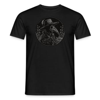 Pestdoktor Gothic Tod Steampunk Halloween - Männer T-Shirt - Schwarz - Vorne - AI Model Male 178 light (178cm)