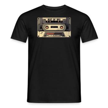 Best of 1941 - Cassette 1941 - Born In 1941 Gift - Men's T-Shirt - black - Front - AI Model Male 178 light (178cm)
