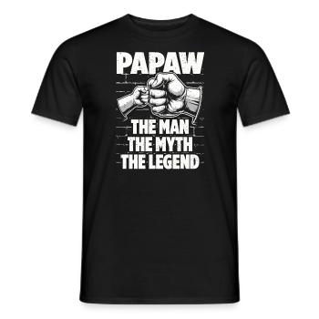 Papa Geschenkidee Papaw Spruch Vater Sohn - Männer T-Shirt - Schwarz - Vorne - AI Model Male 178 light (178cm)