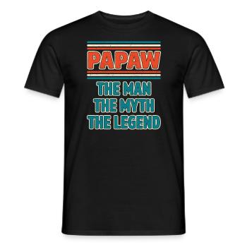 Papa Opa Geschenkidee Papaw Spruch Humor Vater - Männer T-Shirt - Schwarz - Vorne - AI Model Male 178 light (178cm)