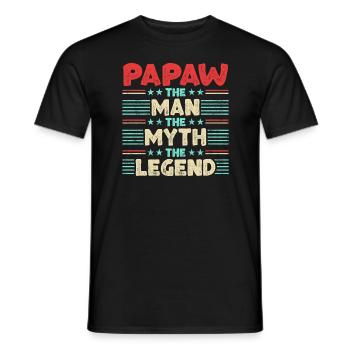 Papa Opa Geschenkidee Papaw Spruch Humor Vater - Männer T-Shirt - Schwarz - Vorne - AI Model Male 178 light (178cm)