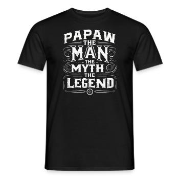 Papa Opa Geschenkidee Papaw Spruch Humor Vater - Männer T-Shirt - Schwarz - Vorne - AI Model Male 178 light (178cm)