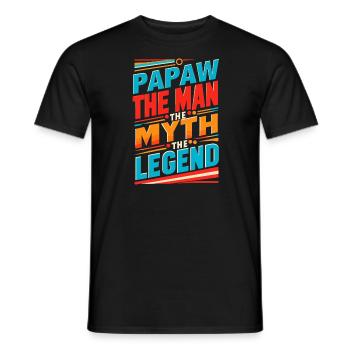 Papa Vater Opa Geschenkidee Papaw Spruch Humor - Männer T-Shirt - Schwarz - Vorne - AI Model Male 178 light (178cm)