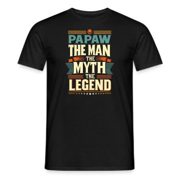 Papa Vater Opa Geschenkidee Papaw Spruch Humor - Männer T-Shirt - Schwarz - Vorne - AI Model Male 178 light (178cm)