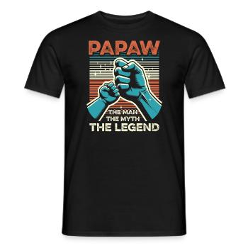 Papa Vater Opa Geschenkidee Papaw Spruch Humor - Männer T-Shirt - Schwarz - Vorne - AI Model Male 178 light (178cm)