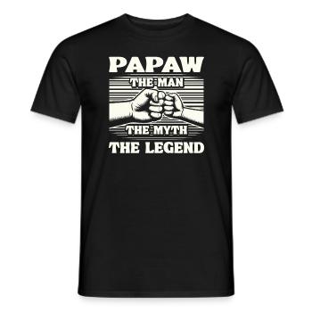 Papa Vater Opa Geschenkidee Papaw Spruch Humor - Männer T-Shirt - Schwarz - Vorne - AI Model Male 178 light (178cm)