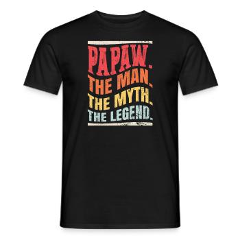 Papa Vater Opa Geschenkidee Papaw Spruch Humor - Männer T-Shirt - Schwarz - Vorne - AI Model Male 178 light (178cm)