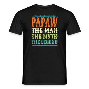 Papa Vater Opa Geschenkidee Papaw Spruch Humor - Männer T-Shirt - Schwarz - Vorne - AI Model Male 178 light (178cm)