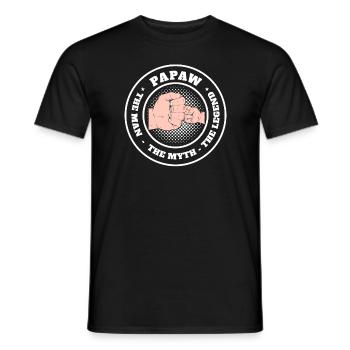 Papa Vater Opa Geschenkidee Papaw Spruch Humor - Männer T-Shirt - Schwarz - Vorne - AI Model Male 178 light (178cm)