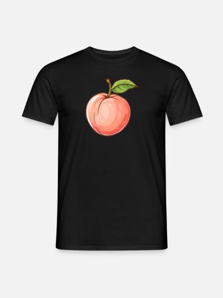 Peach, Peach, Fruit, Fruit - Men's T-Shirt - black