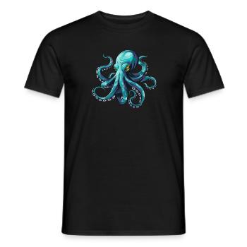 Pieuvre, pieuvre, pieuvre, été, cadeau - T-shirt homme - noir - Devant - AI Model Male 178 light (178cm)