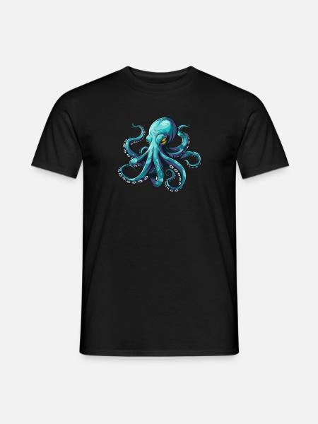 Octopus, octopus, octopus, summer, gift - Men's T-Shirt - black