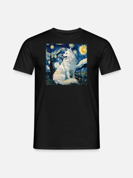 Samojede, Samoyed, Hund, geschenk, hundeliebhaber - Männer T-Shirt - Schwarz