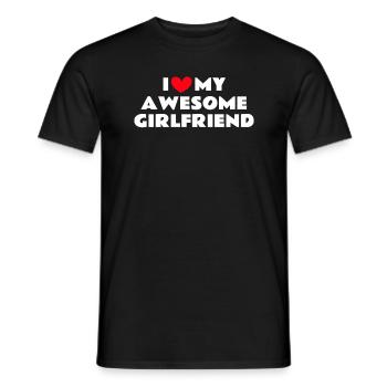 Paare Liebe Herz Freund Geschenkidee Beziehung - Männer T-Shirt - Schwarz - Vorne - AI Model Male 178 light (178cm)