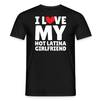 Paare Liebe Herz Freund Geschenkidee Beziehung - Männer T-Shirt - Schwarz - Vorne - AI Model Male 178 light (178cm)