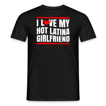 Paare Liebe Herz Freund Geschenkidee Beziehung - Männer T-Shirt - Schwarz - Vorne - AI Model Male 178 light (178cm)