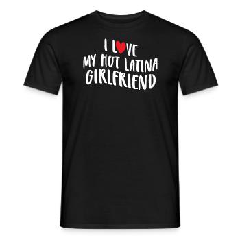 Paare Liebe Herz Freund Geschenkidee Beziehung - Männer T-Shirt - Schwarz - Vorne - AI Model Male 178 light (178cm)