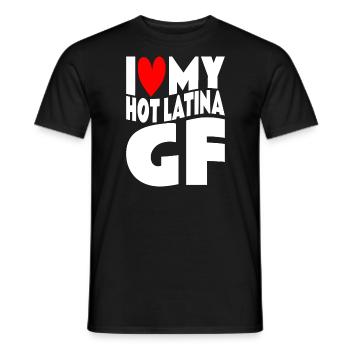 Paare Liebe Herz Freund Geschenkidee Beziehung - Männer T-Shirt - Schwarz - Vorne - AI Model Male 178 light (178cm)