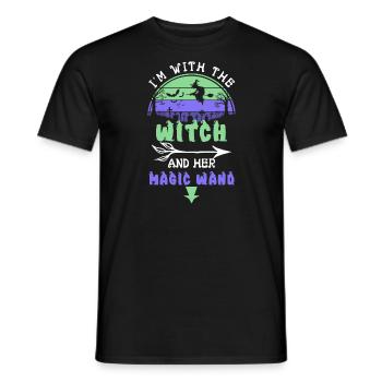 Halloween Men Costume Humor Funny Saying Outfit - Men's T-Shirt - black - Front - AI Model Male 178 light (178cm)