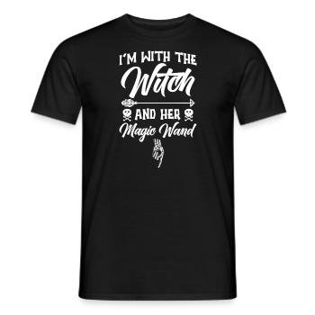 Halloween Men Costume Humor Funny Saying Outfit - Men's T-Shirt - black - Front - AI Model Male 178 light (178cm)