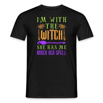 Halloween Men Costume Humor Funny Saying Outfit - Men's T-Shirt - black - Front - AI Model Male 178 light (178cm)