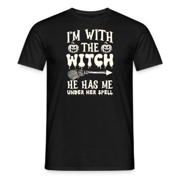 Halloween Men Costume Humor Funny Saying Outfit - Men's T-Shirt - black - Front - AI Model Male 178 light (178cm)