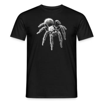 Tarantula Portrait Spider Spiders Animals - Men's T-Shirt - black - Front - AI Model Male 178 light (178cm)