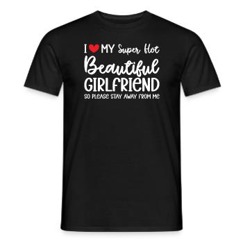Ich Liebe Meine Freundin Paare Freund Geschenkidee - Männer T-Shirt - Schwarz - Vorne - AI Model Male 178 light (178cm)