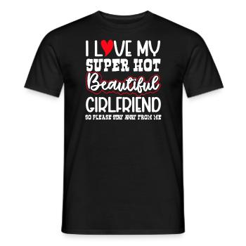 Ich Liebe Meine Freundin Paare Freund Geschenkidee - Männer T-Shirt - Schwarz - Vorne - AI Model Male 178 light (178cm)
